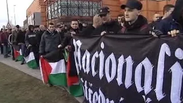 Pochod extremistů Plzní