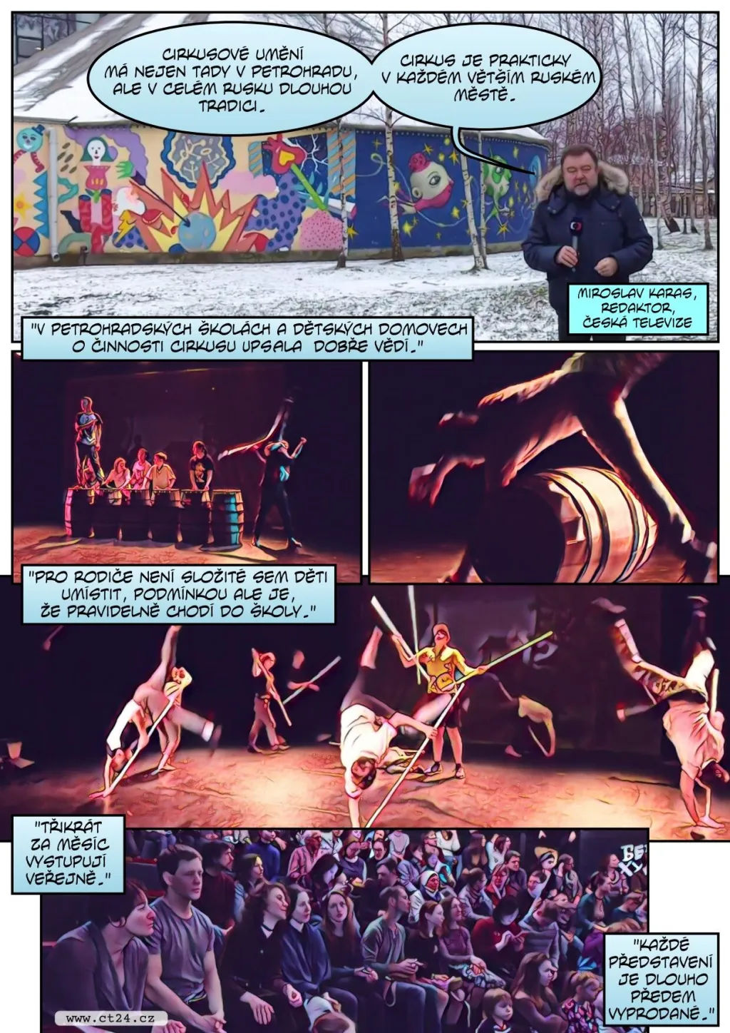 Cirkus jako naděje pro děti. Soubor v Rusku pomáhá mladistvým v nouzi