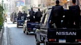 Policejní hlídky v egyptském Assjútu