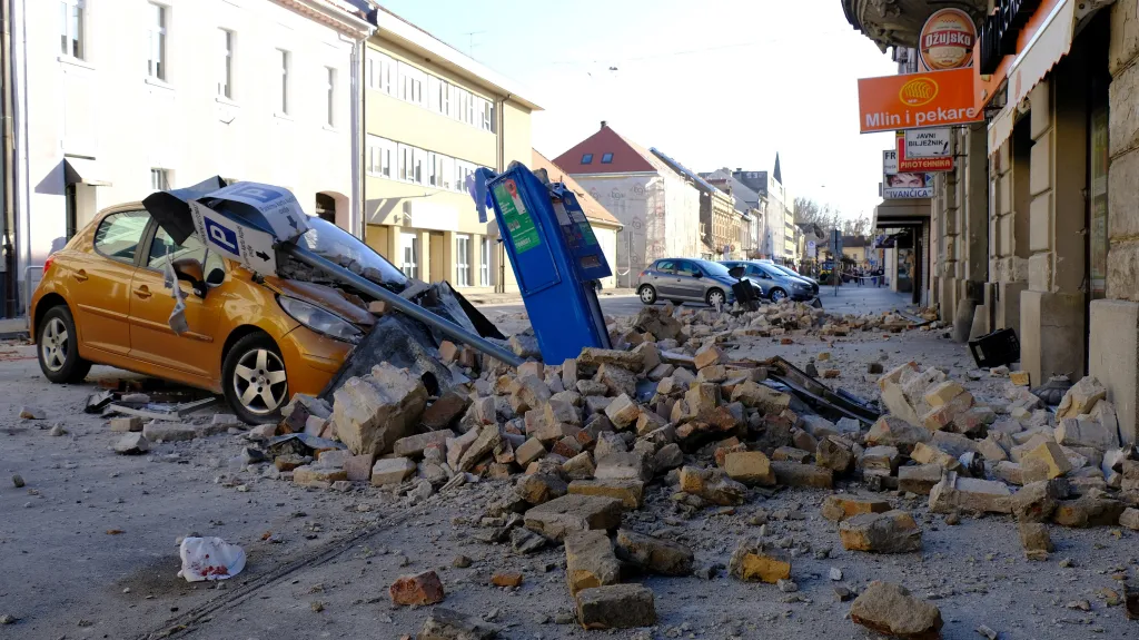 Zemětřesení zasáhlo Chorvatsko