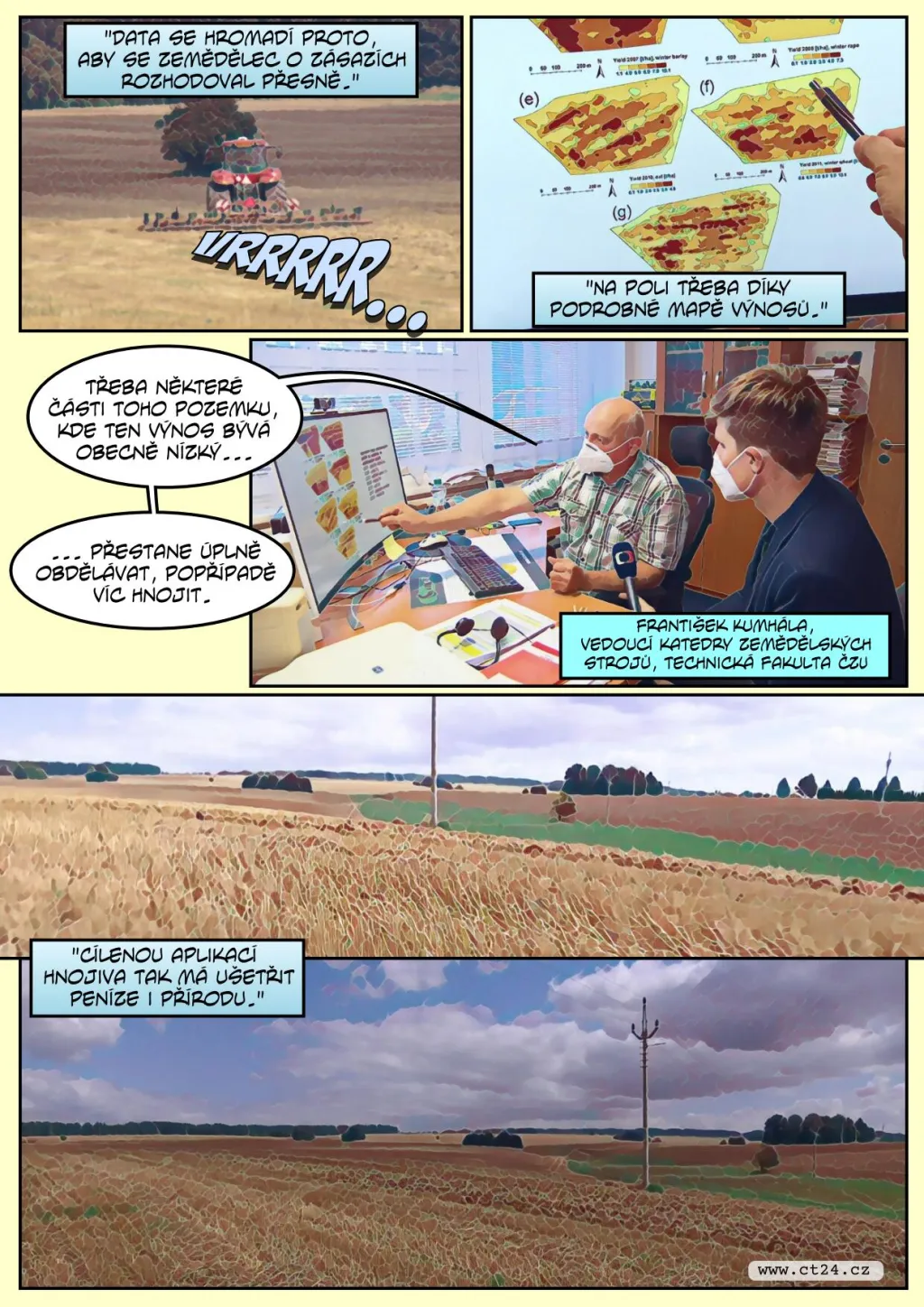 Nové technologie mají pomoci farmářům při sklizni