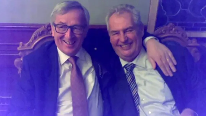 Jean-Claude Juncker a Miloš Zeman
