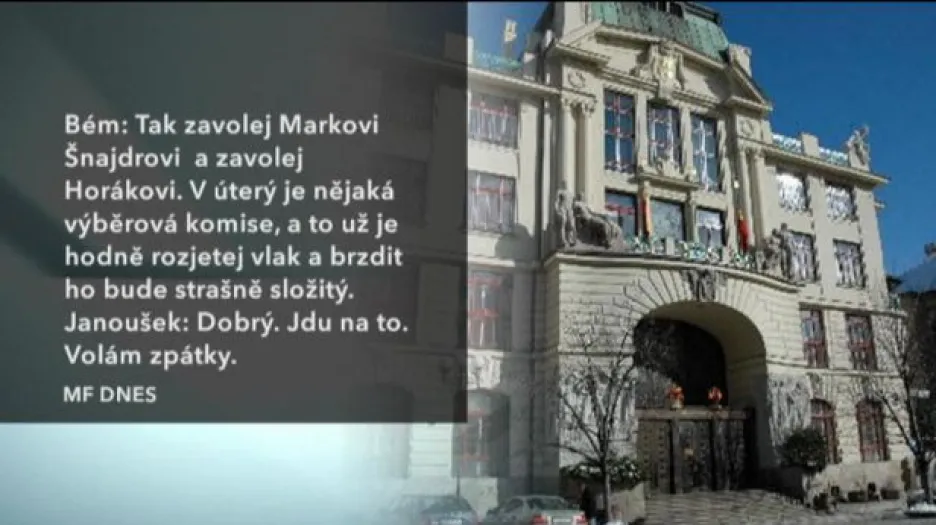 Bém s Janouškem domlouvali, kdo povede VZP Praha
