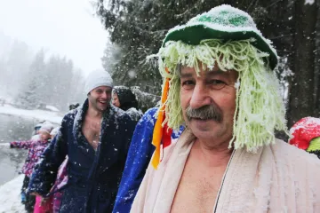 Otužilci na Vodníku ve Vimperku