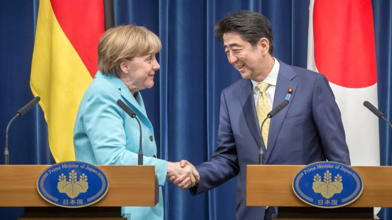 Angela Merkelová v Japonsku