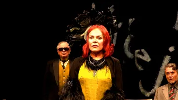 Dagmar Havlová v roli Dürenmattovy staré dámy