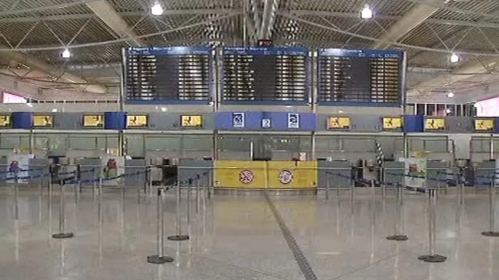 Stávka na řeckém letišti