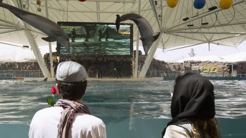 Vodní park na íránském ostrově Kish