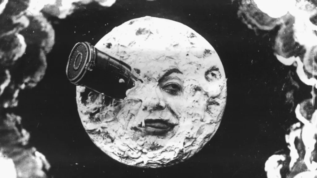 Přistání na Měsíci ve filmu Le Voyage dans la Lune