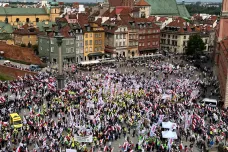 Zemědělci protestovali ve Varšavě proti Zelené dohodě