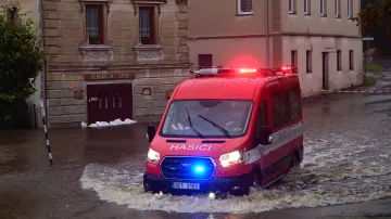 Na jihu Čech na některých místech napršelo za posledních 24 hodin 100 milimetrů vody, 14. září 2024.