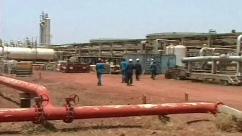 Těžba ropy na jihu Súdánu