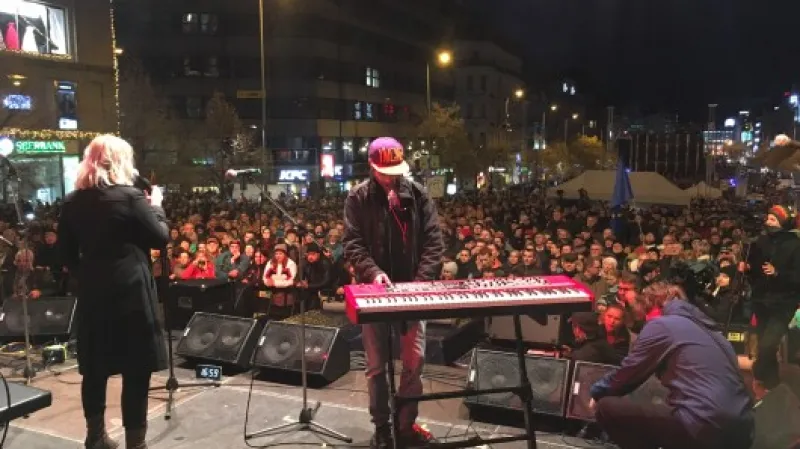 Koncert pro budoucnost na Václavském náměstí