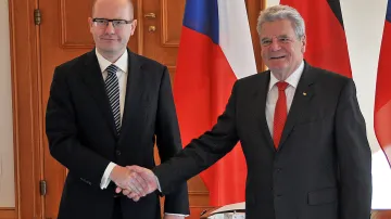 Bohuslav Sobotka a Joachim Gauck
