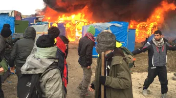 Střety při vyklízení kolonie v Calais