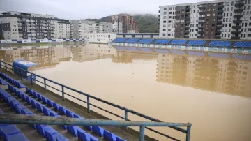 Povodně v Bosně (město Kiseljak)