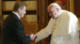 Papež Jan Pavel II. a Václav Havel