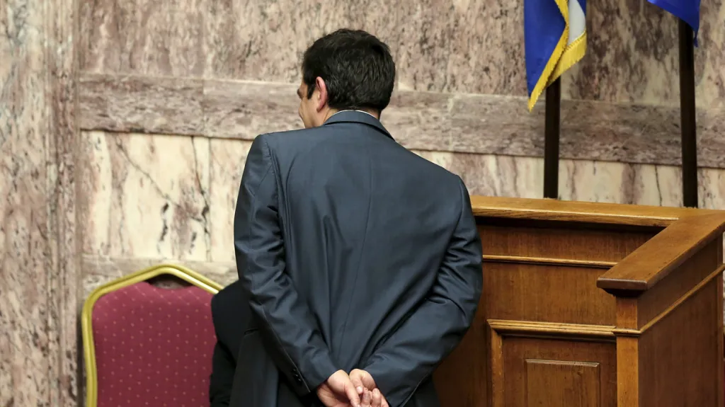 Řecký premiér Alexis Tsipras na jednání parlamentu o reformách