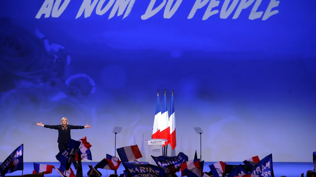 Předvolební kampaň Marine Le Penové
