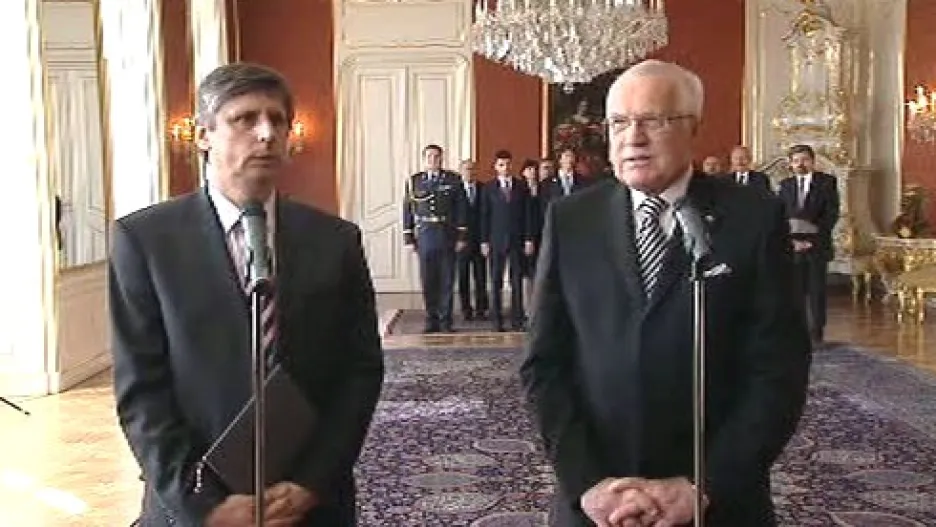 Jan Fischer a Václav Klaus
