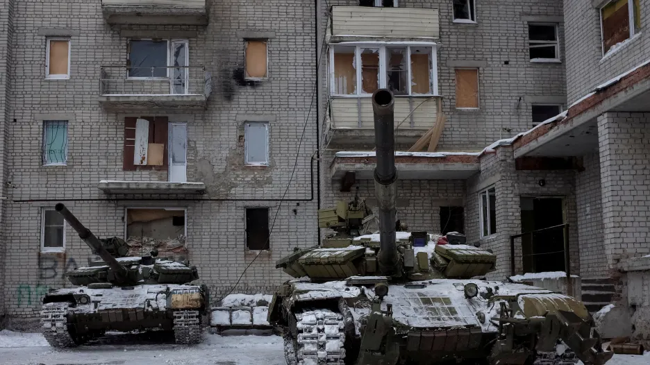 Tanky na východě Ukrajiny