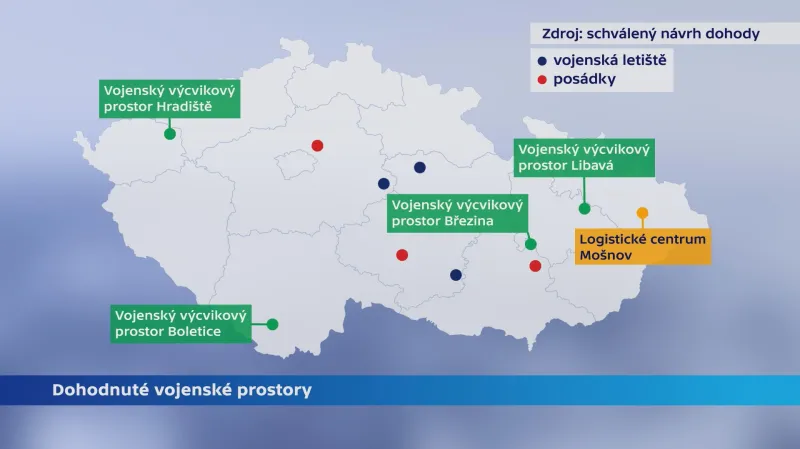 Dohodnuté vojenské prostory