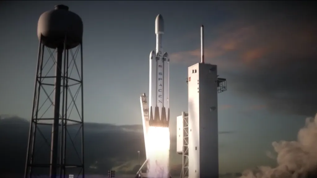 Falcon Heavy, vizualizace
