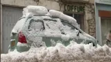 Zasněžené auto