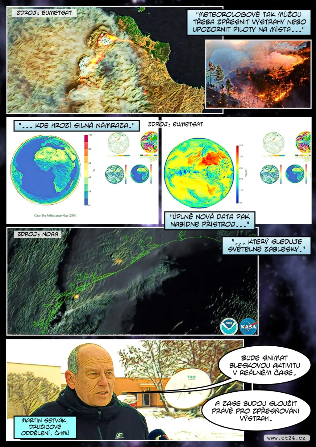 ESA vypustila meteorologickou družici nové generace, zpřesní předpověď počasí