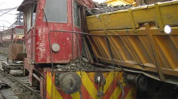 Srážka vlaku s nákladním autem