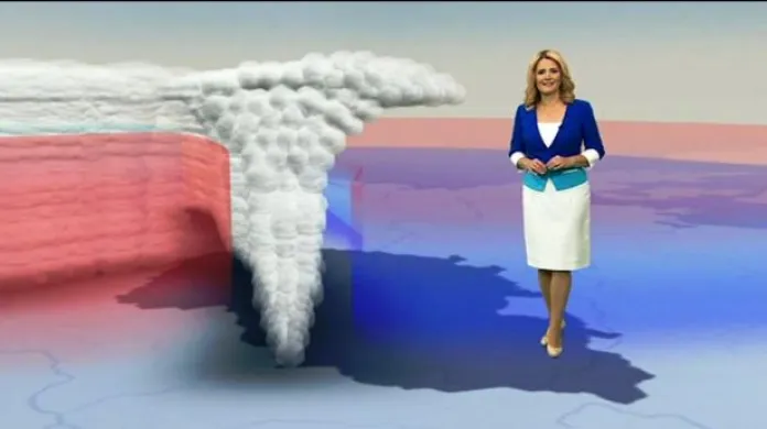 Model od meteorologů ČT: Tlaková níže Xandra