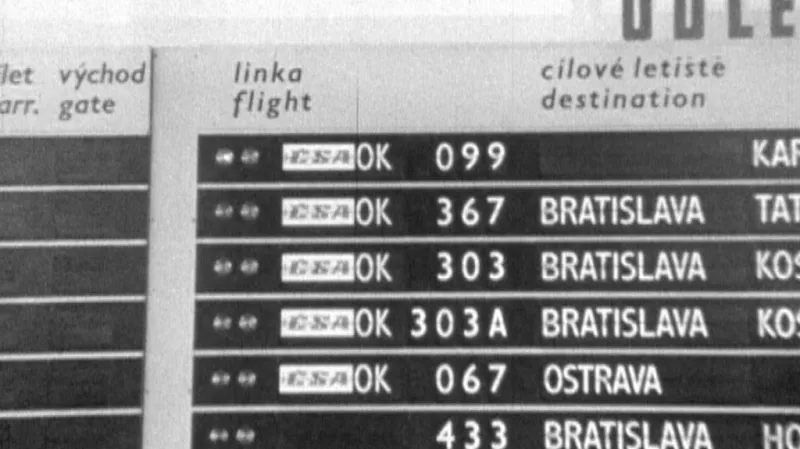 Dobový snímek ruzyňského letiště