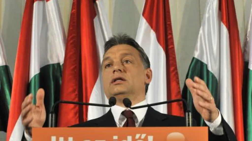 Předseda strany Fidesz Viktor Orbán