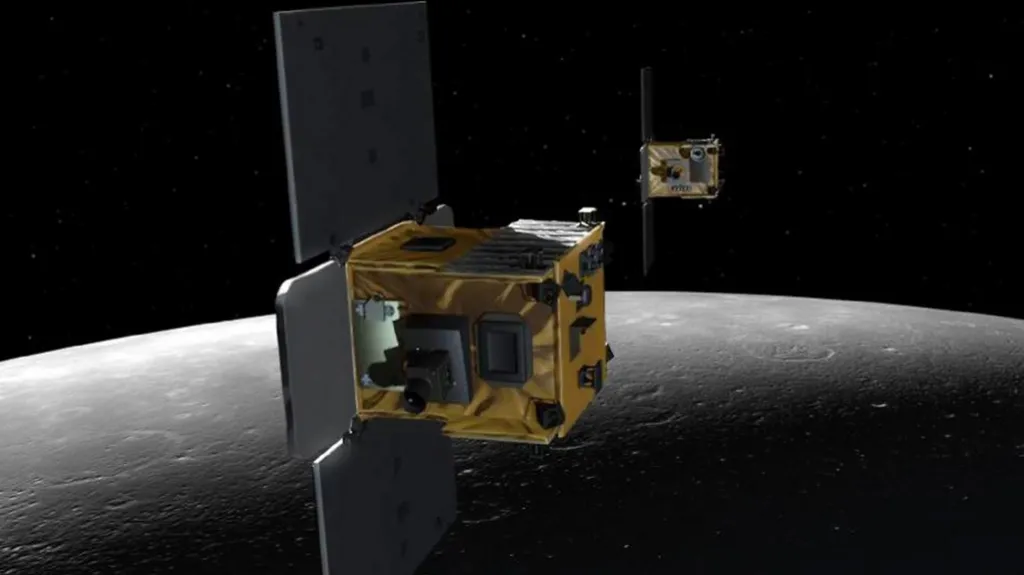 Americké sondy Příliv a Odliv nad Měsícem