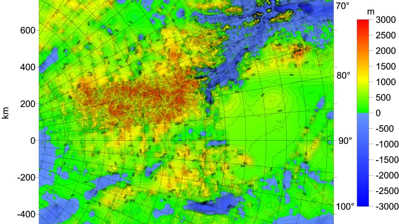 Potenciální jezera pod Antarktidou