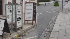 Reklamy v Mikulově před půlrokem a dnes