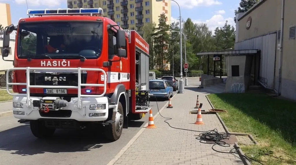 Únik plynu v brněnské ulici Měřičkova