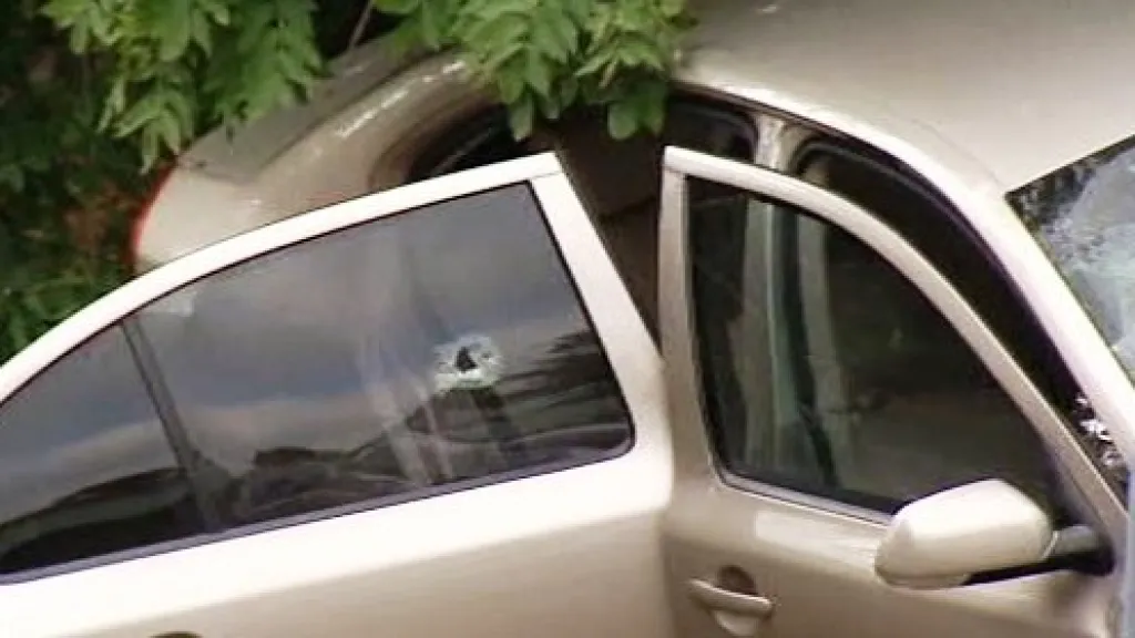 Nabourané policejní auto