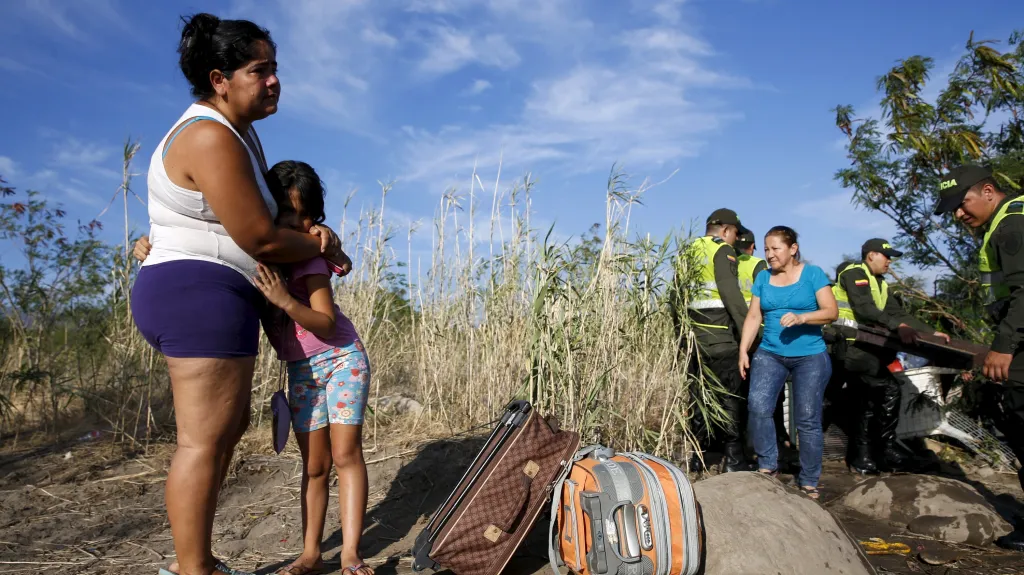 Deportovaní Kolumbijci si z Venezuely odnesli jen nejnutnější věci