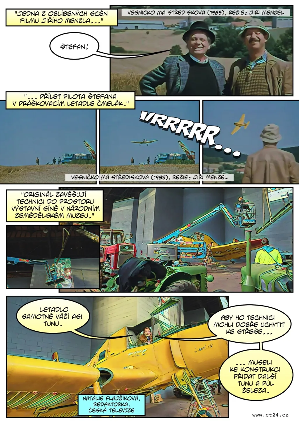 Letadlo Čmelák v muzeu v Ostravě