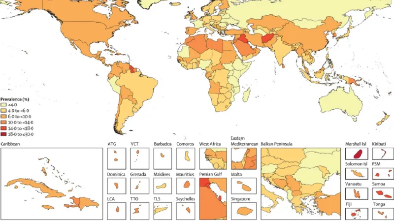 Rozšíření cukrovky