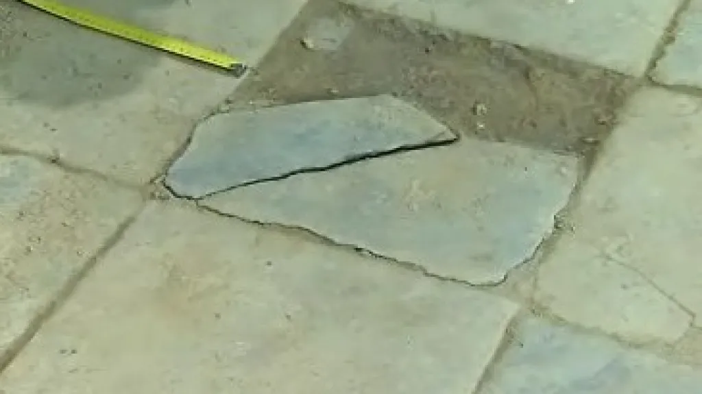 Rekonstrukce dlažby v bazilice na Sv. Hostýně