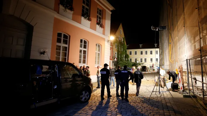 Policie hlídá okolí útoku v bavorském Ansbachu