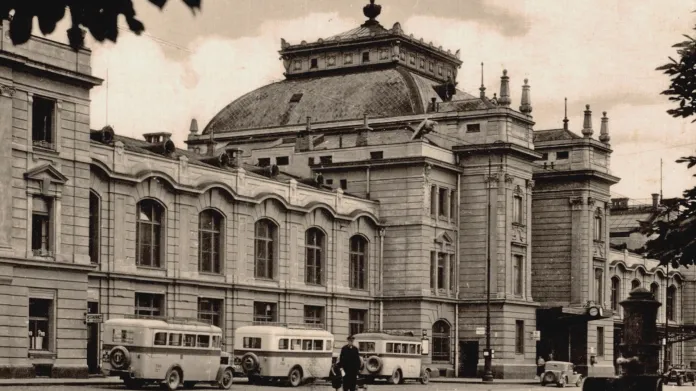 Českobudějovické nádraží ve 30. letech