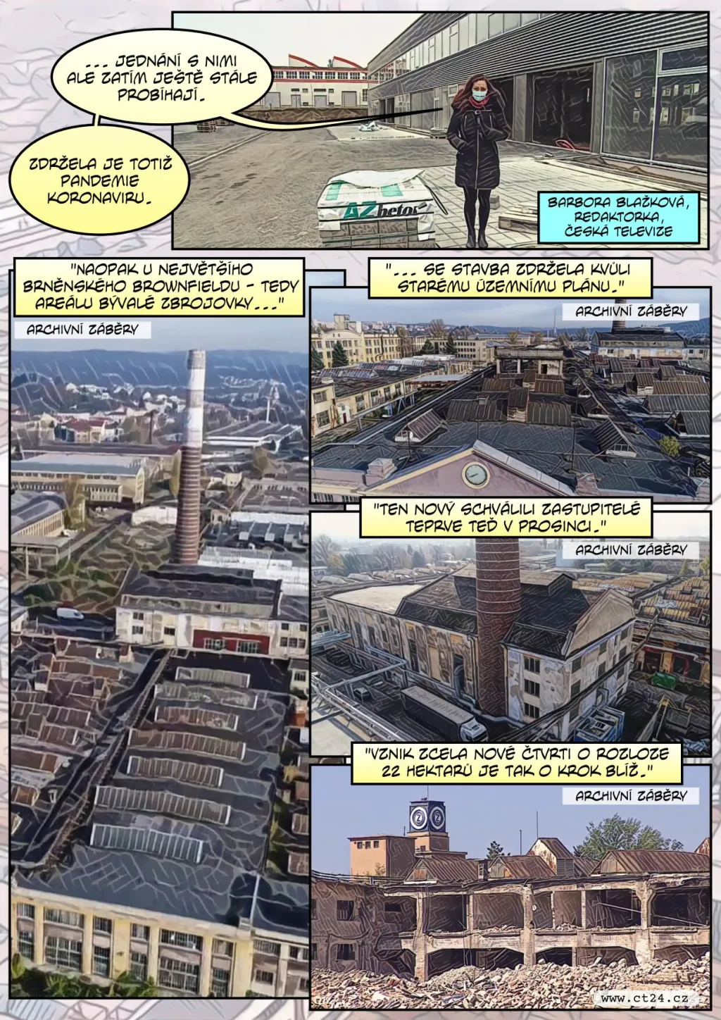 Bývalé městské továrny v Brně znovu ožívají. Rostou v nich průmyslové haly i kanceláře