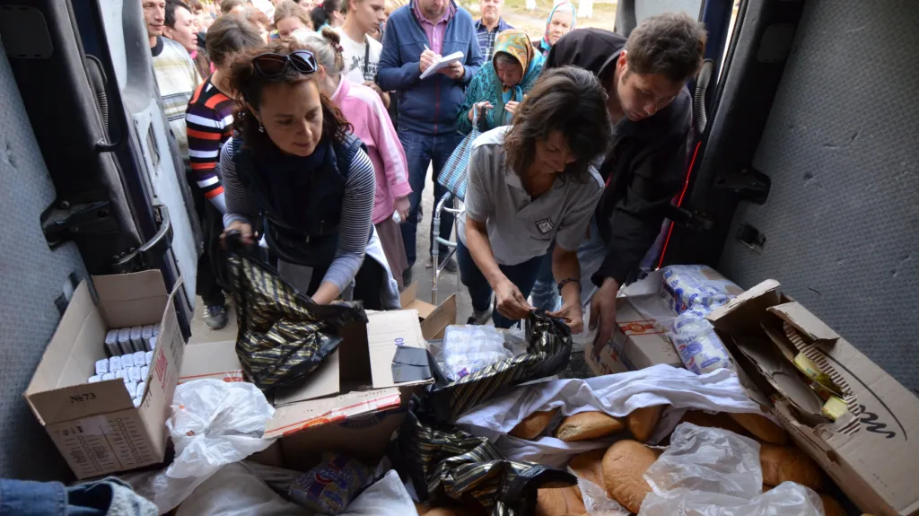 Člověk v tísni pomáhal na Ukrajině