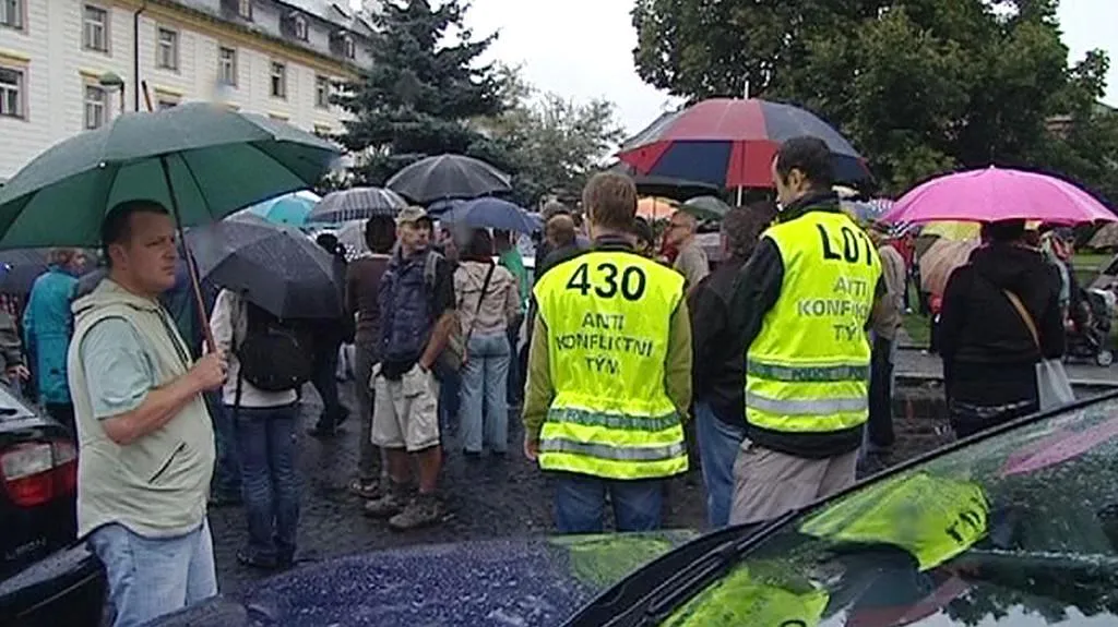 Demonstrace v Novém Boru