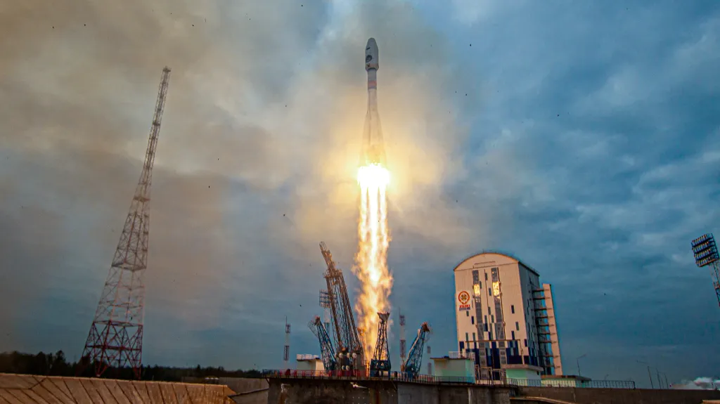 Start rakety s lunárním modulem Luna-25