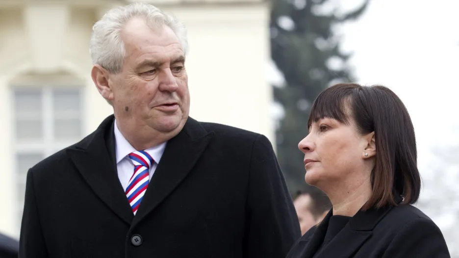Miloš Zeman s manželkou Ivanou