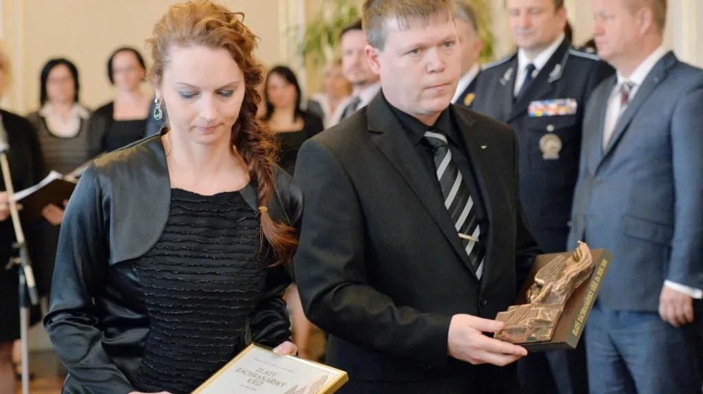 Za Petra Vejvodu ocenění převzali rodiče